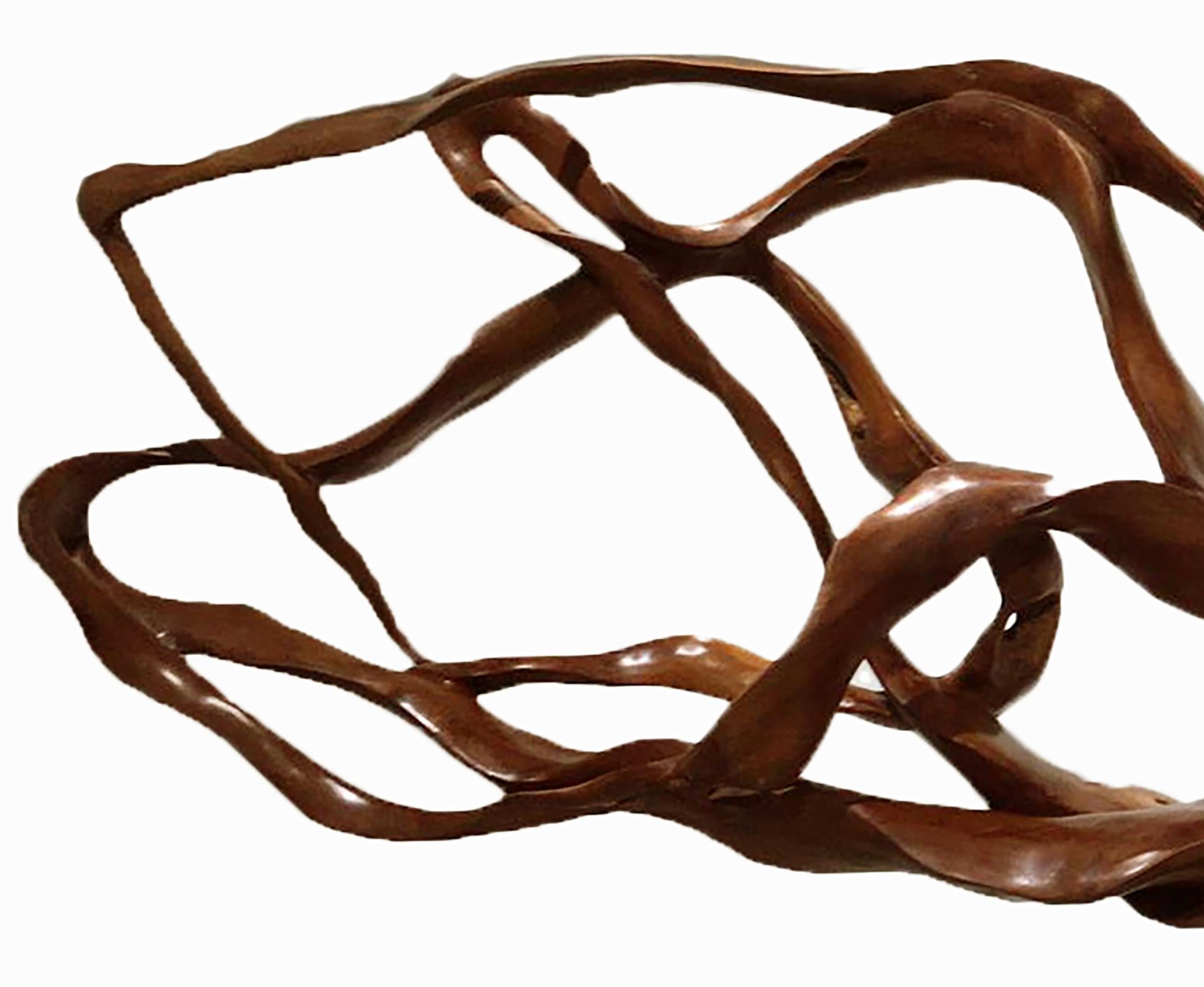 Radiance - 21st Century, Contemporary, Abstract Sculpture, Lychee Wood, Roots 3
