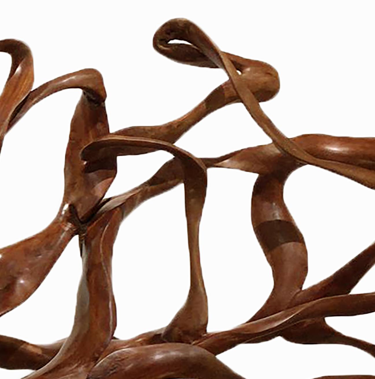 Radiance - 21st Century, Contemporary, Abstract Sculpture, Lychee Wood, Roots 1