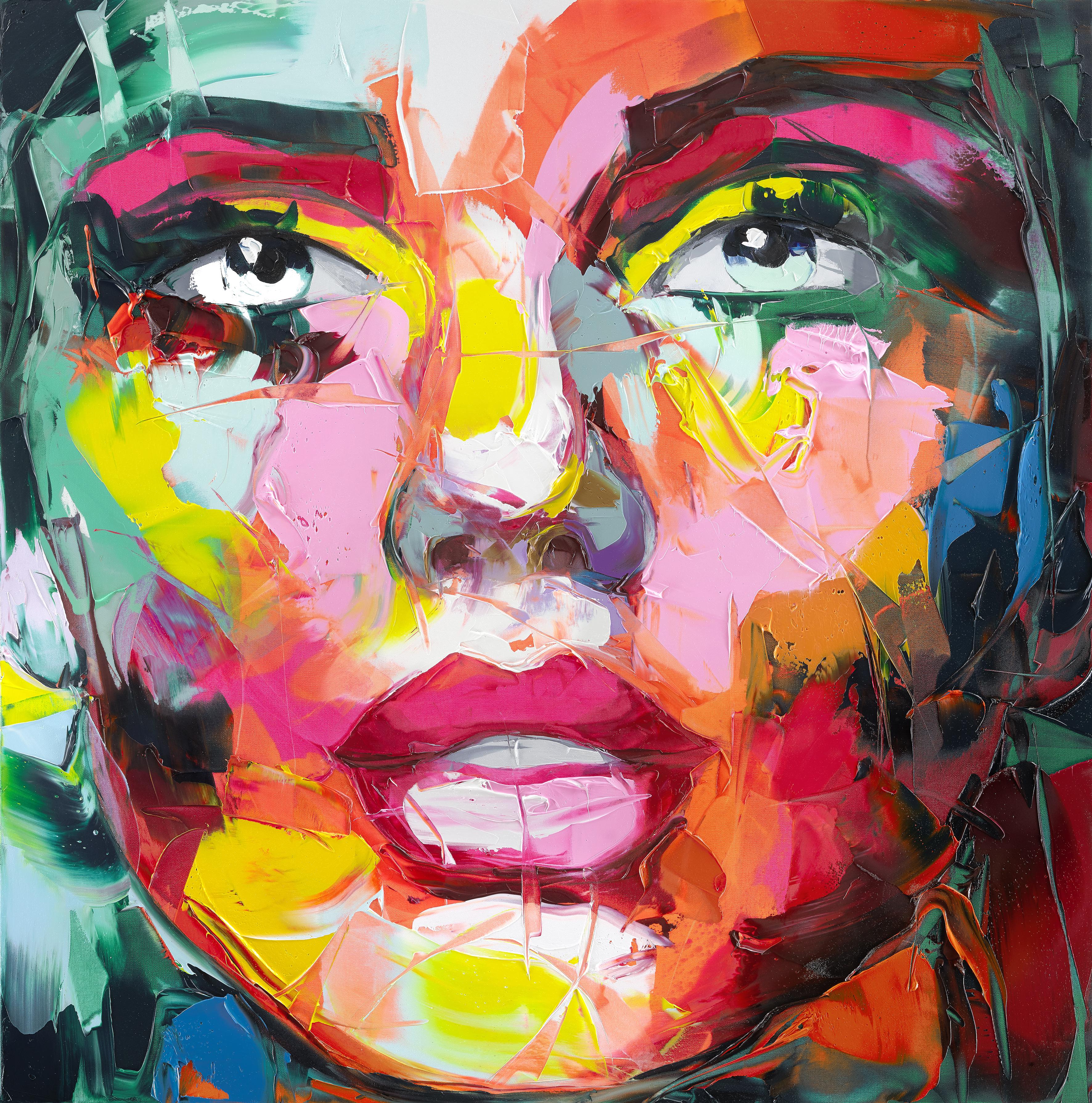 Portrait Print Françoise Nielly - Anastasia - 21e siècle, Contemporary, Figurative, Pigment print, Portrait, Pop