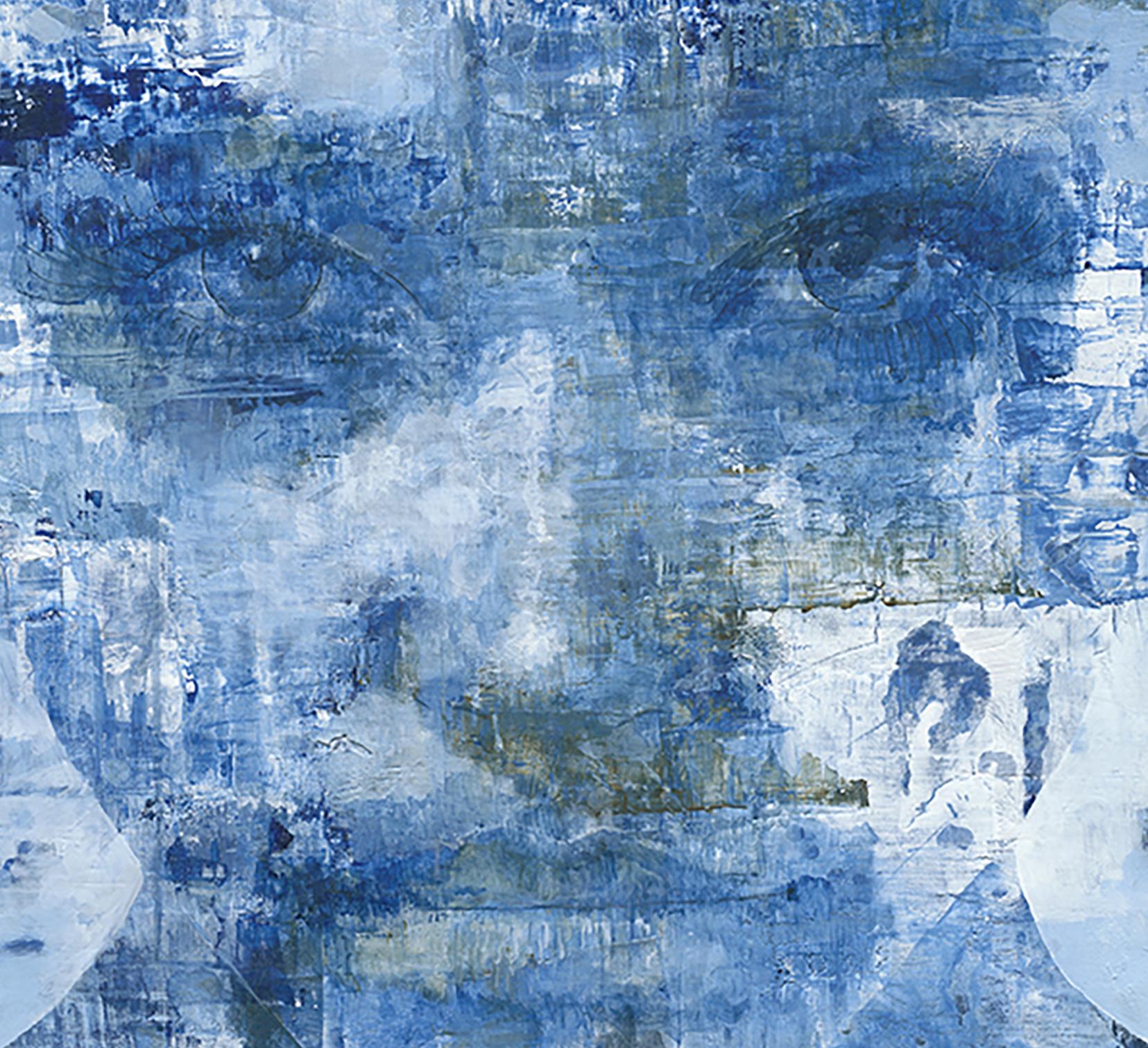 Liquid - 21st Century, Contemporary, Figurative-Abstract Portrait, Print, Canvas 1