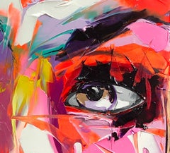 Estelle - 21st Century, Contemporary, Figurative, Oil Painting, Portrait, Pop
