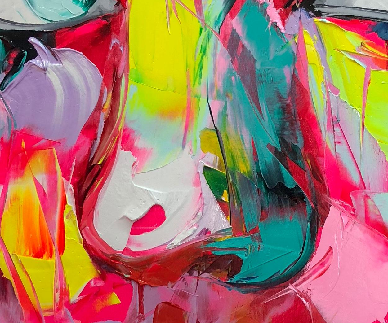 Françoise Nielly lleva toda la vida explorando las distintas facetas de la imagen, a través de la pintura, la fotografía, los bocetos, las ilustraciones y los gráficos animados virtuales generados por ordenador. Ahora está claro que la pintura es su