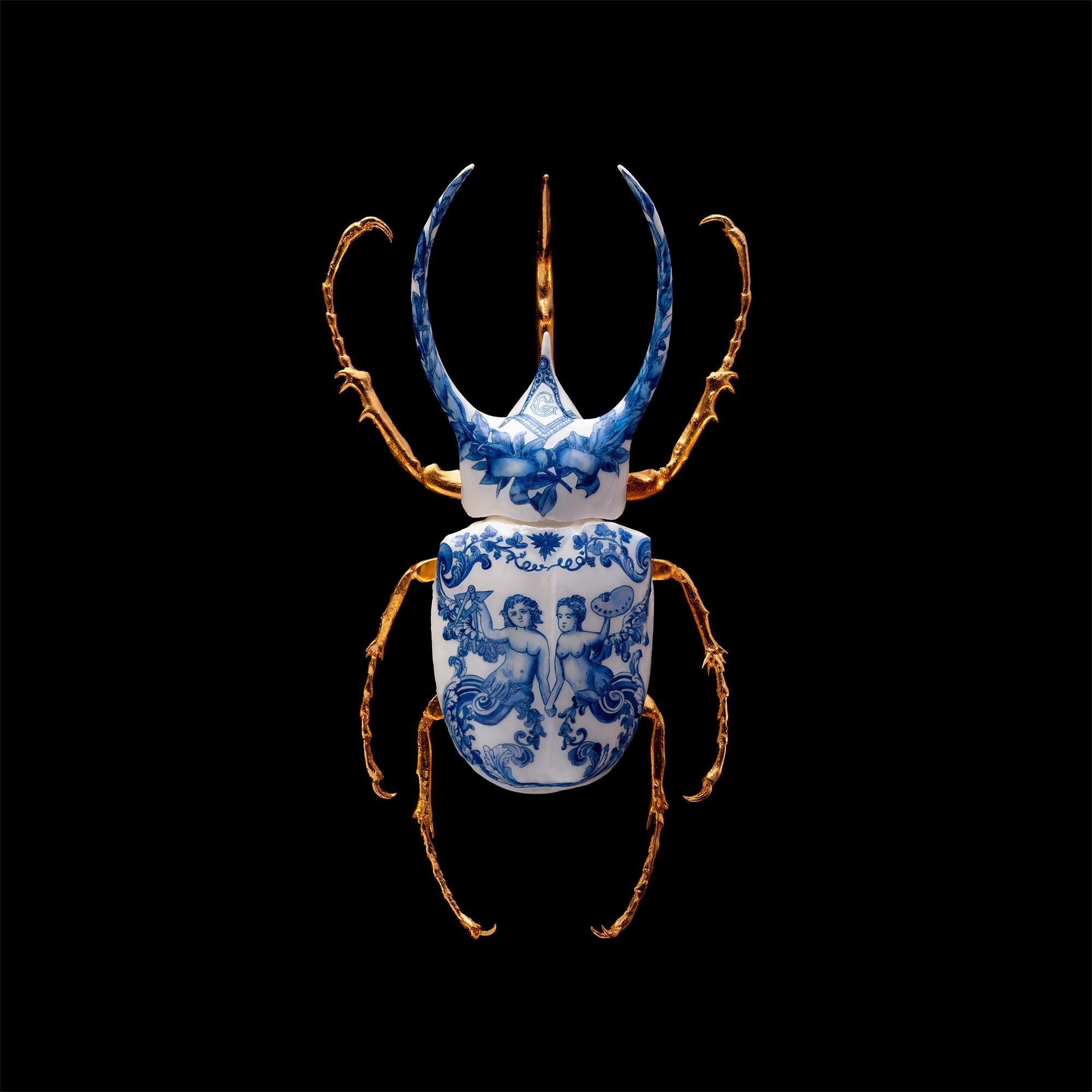 Samuel Dejong Figurative Print - Atlas Beetle Closed - 21st Century, Contemporary, Figurative, Print, Insect