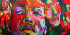 Untitled 489 - 21st Cent, Contemporary, Figurative, Oil Painting, Portrait, Pop