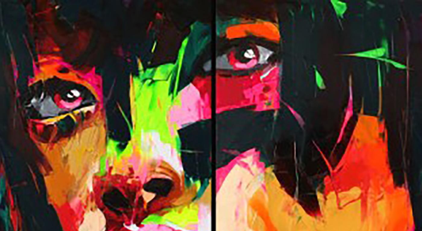 Diptych

Françoise Nielly has explored the different facets of image all her life, through painting, photography, roughs, illustrations and virtual computer generated animated graphics. It is clear now that painting is her direction and her