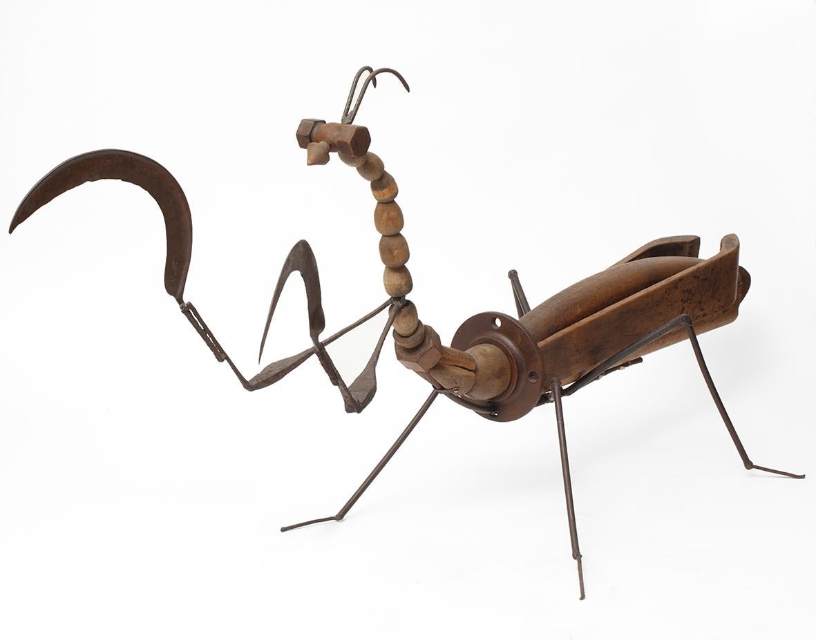 Mantis - 21st Century, Contemporary Sculpture, Figurative, Recycled Objects - Mixed Media Art by Miquel Aparici