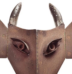 Máscara Vaca - 21st Century, Contemporary Figurative Sculpture, Recycled Objects