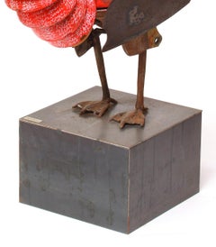 Pájaro Chino - 21st Cent, Contemporary Sculpture, Figurative, Recycled Objects