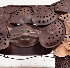 Rinoceronte - 21st Century, Contemporary Sculpture, Figurative, Recycled Objects