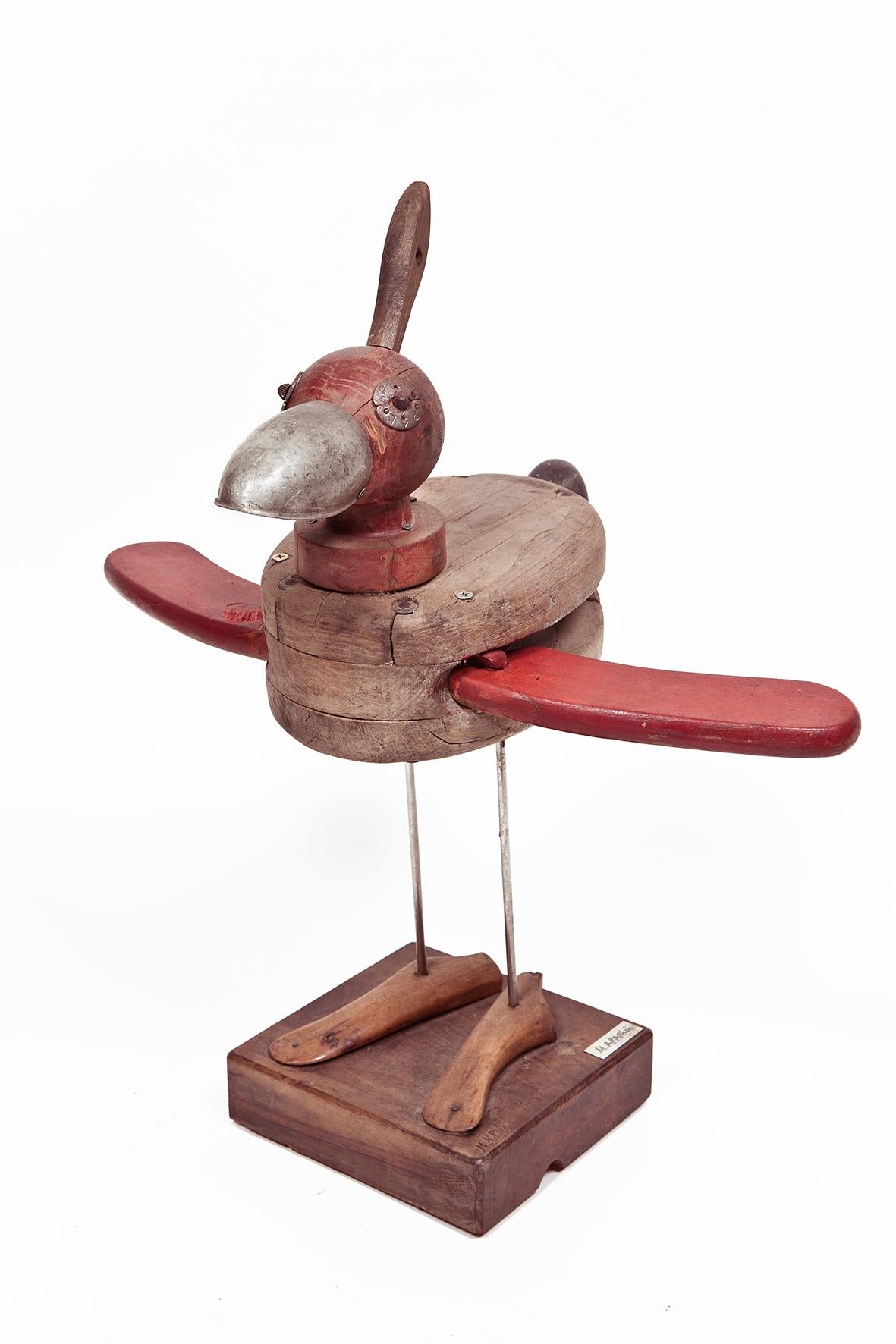 Pájaro De Mallorca - 21st Century, Contemporary Sculpture, Figurative, Recycling