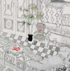 The Royal Imperial - 21st Century, Contemporary, Figurative Drawing, Charcoal