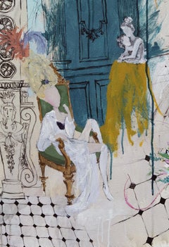 Yves Saint Laurent - 21st Century, Contemporary, Figurative, Charcoal, Drawing