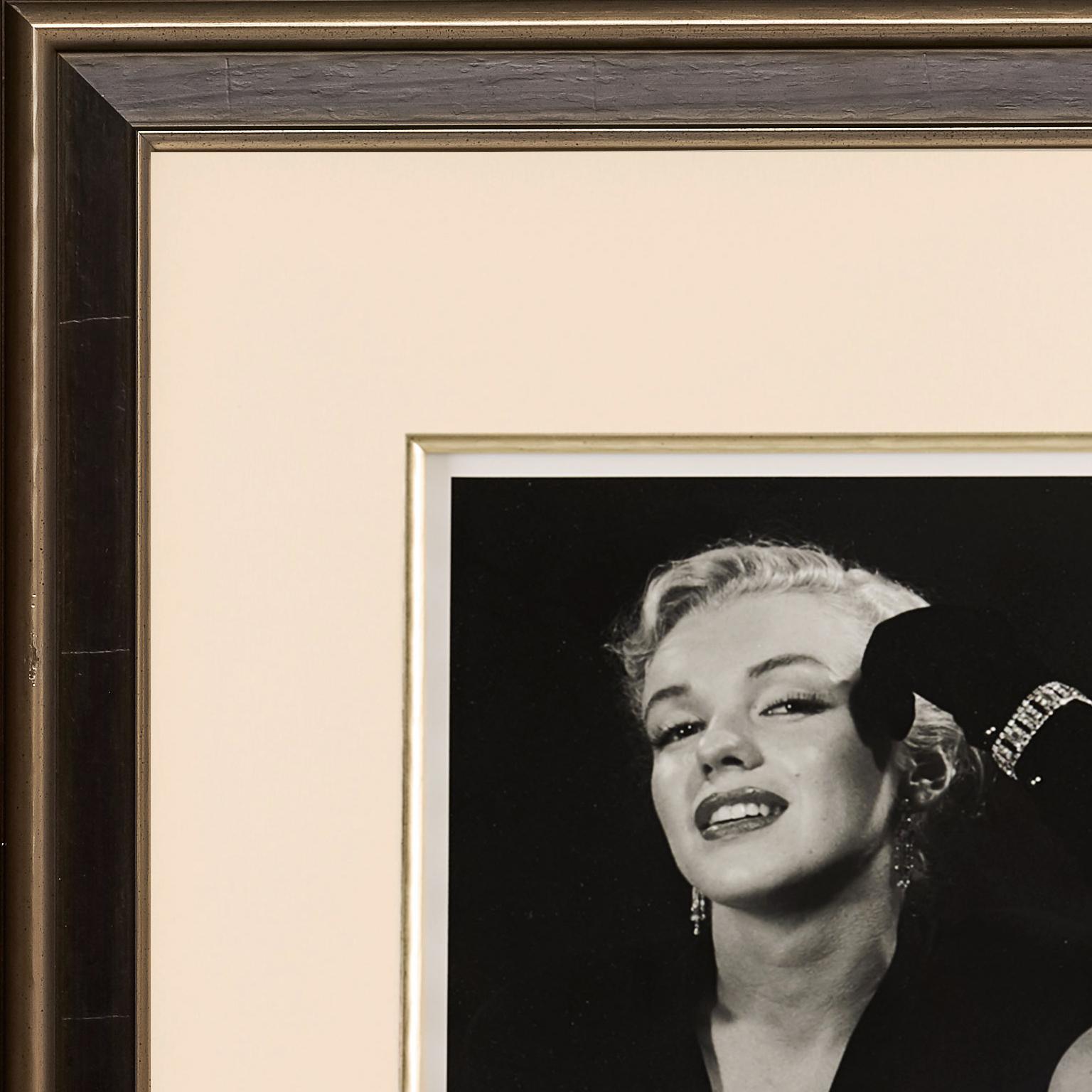 Marilyn Monroe by Edward Clark, Marilyn, Black Gloves and Jewels - Portrait,  For Sale 1