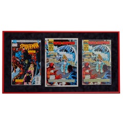 Spider Man And The Scarlet Spider Framed Separations Display - Pop Art, Marvel