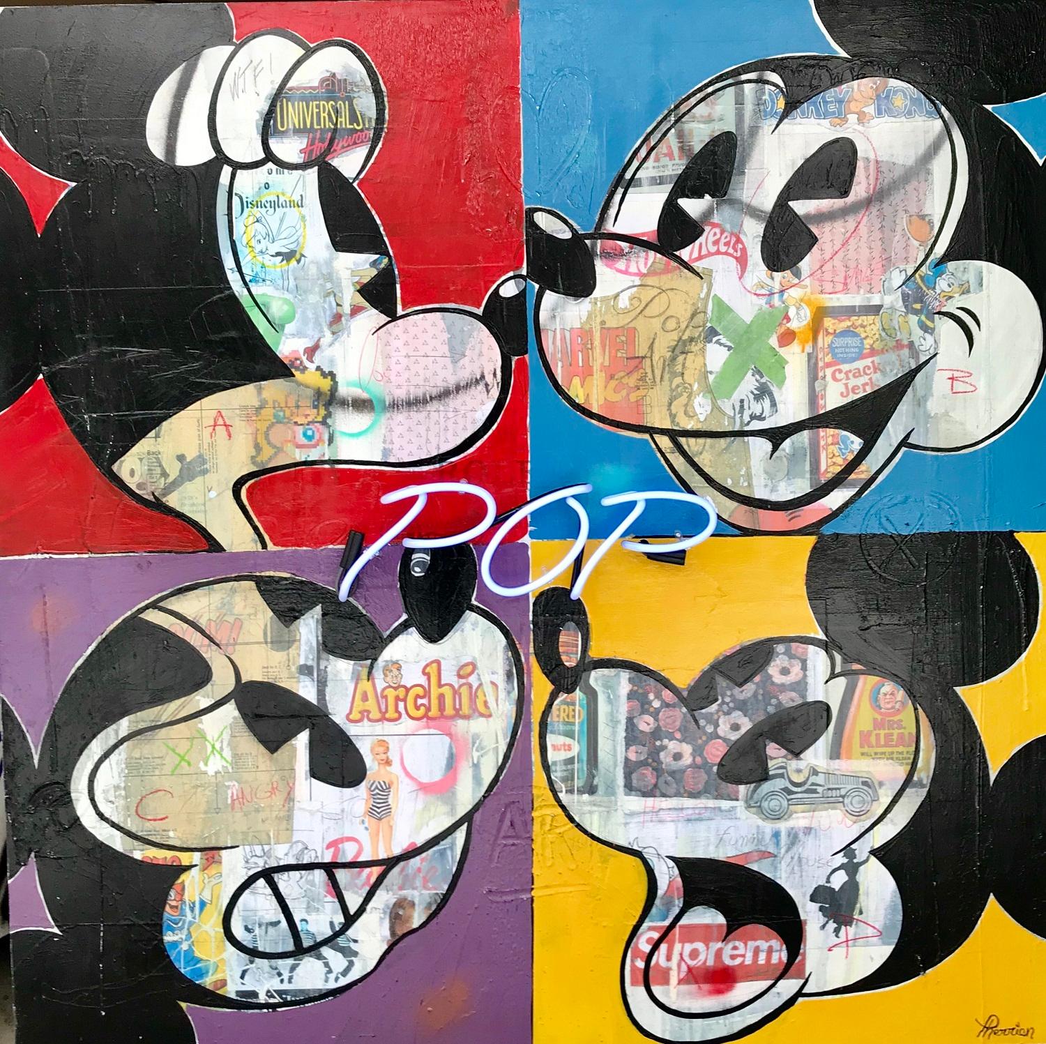 Rock Therrien Figurative Painting - Pop!