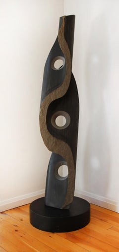 Flutist, Will Robinson, Basalt and Stainless Steel