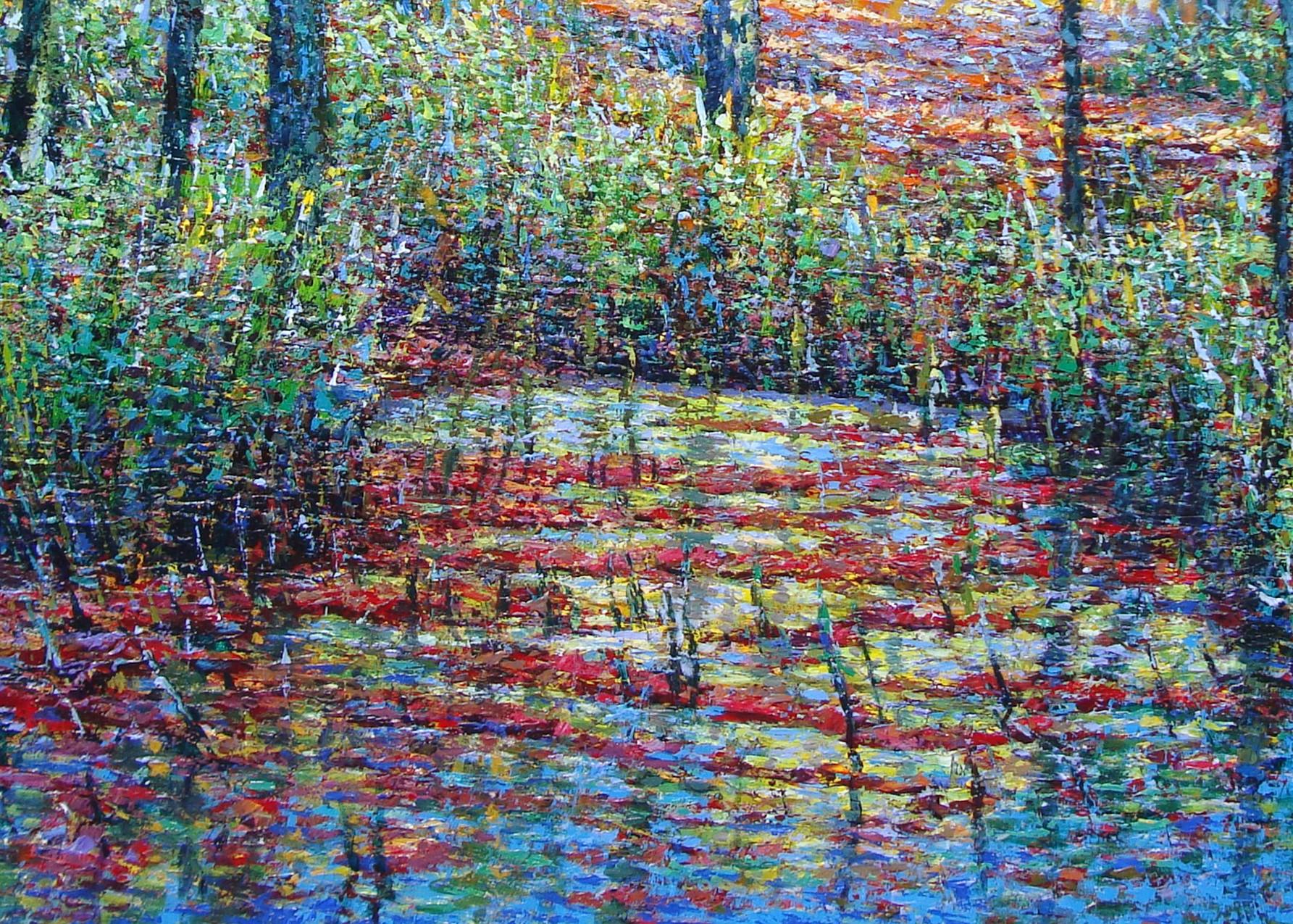 The Silent Pond #1, Shi Le, Acrylic on Canvas For Sale 1