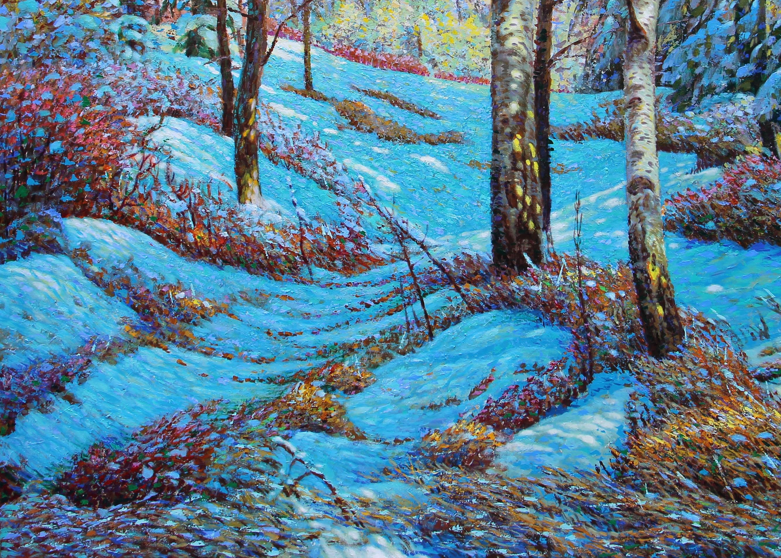 The Snow #3, Shi Le, Acrylic on Canvas For Sale 1
