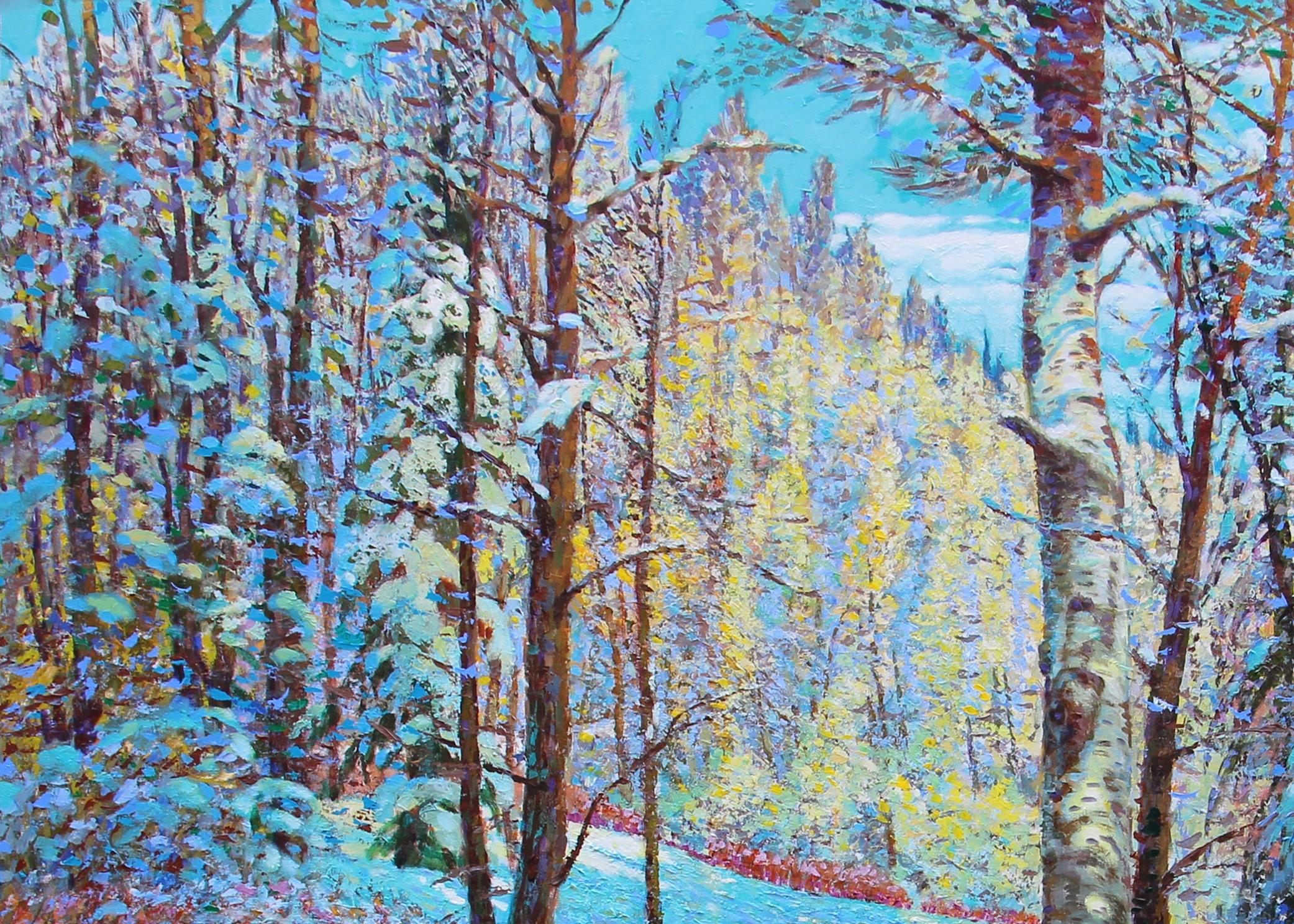 The Snow #3, Shi Le, Acrylic on Canvas For Sale 3