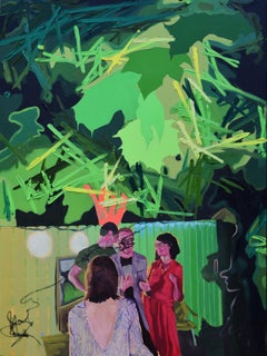 Original Painting by Mel Gaudsen, Writers Block, Oil on Canvas