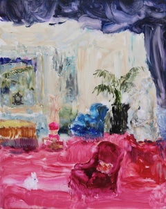 Original Oil Painting by Darlene Cole, Velvet (Living Room)