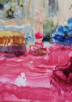 Original Oil Painting by Darlene Cole, Velvet (Living Room)