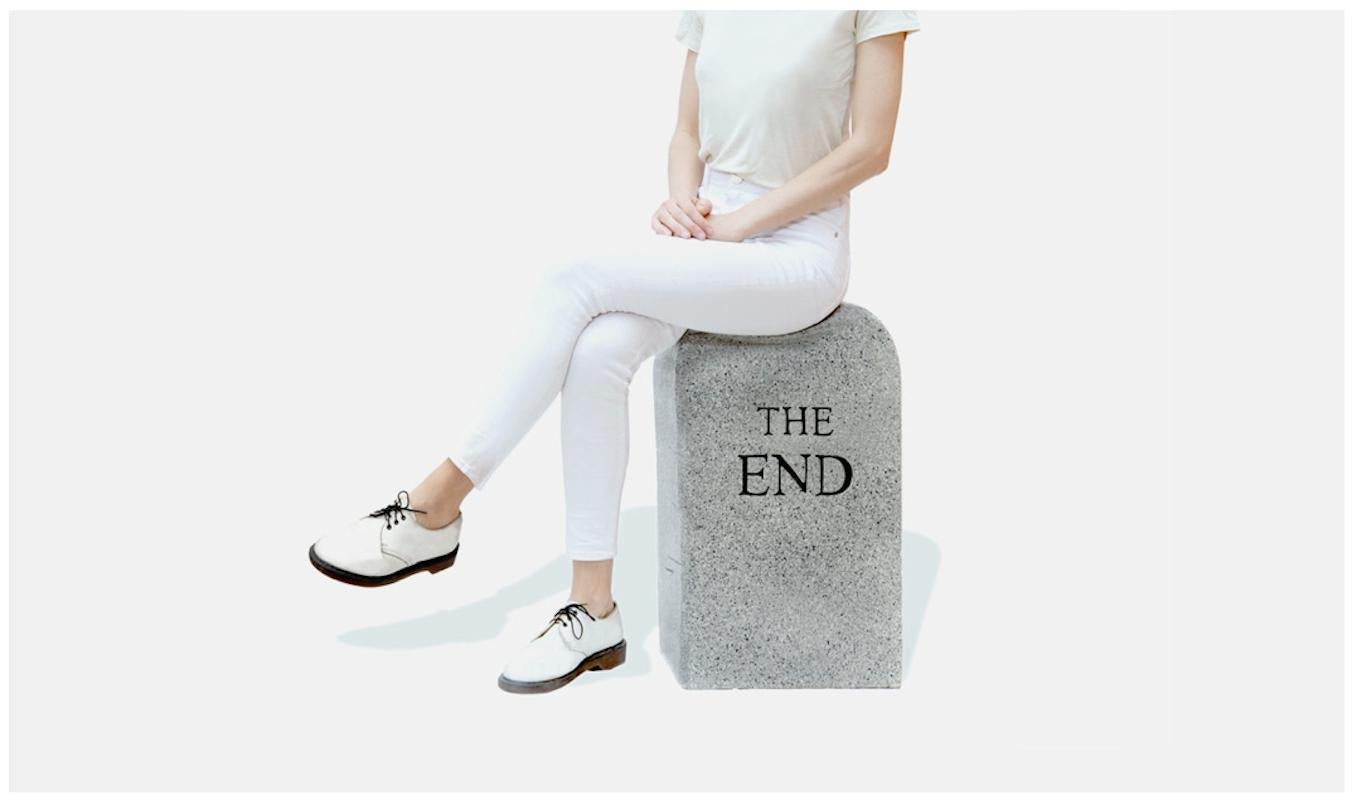 The End (granite) - Art by Maurizio Cattelan