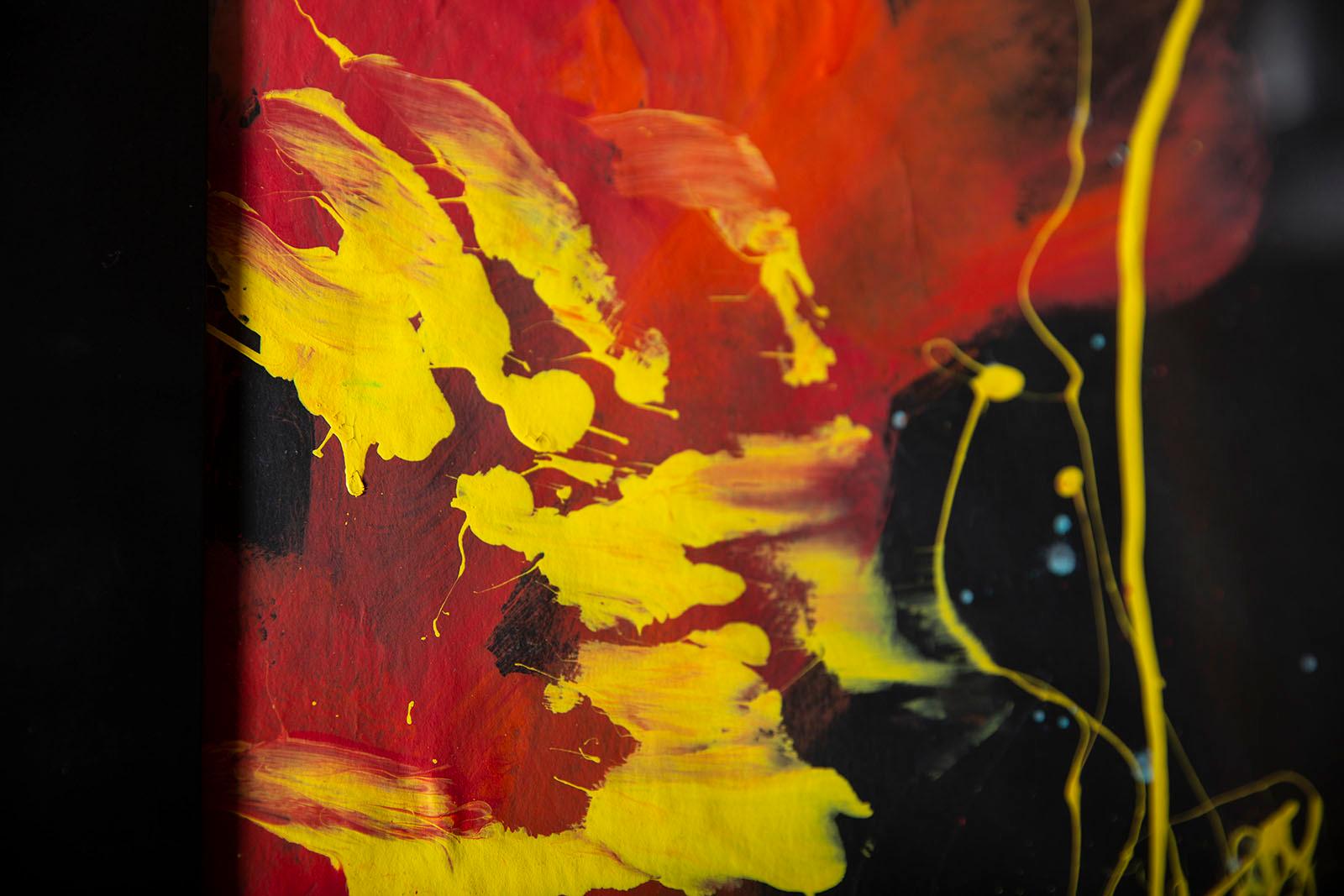 Artist: Denny Dent 
Title: Jim Morrison Portrait 
Medium: Oil on paper framed 
Size framed: 74 1/4