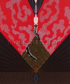 Erte (Romain De Tirtoff) Triumph of the Courtesan Embossed Serigraph