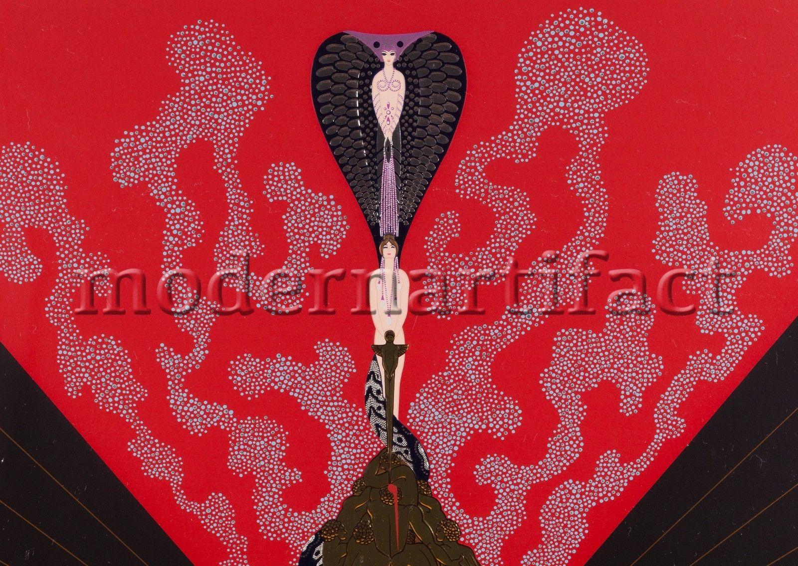 Erte (Romain De Tirtoff) Triumph of the Courtesan Embossed Serigraph For Sale 6