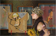 Invasion des Amor, 21. Jahrhundert, zeitgenössische Porträtmalerei, Gerard Schriemer