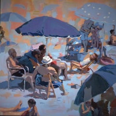 Beach- 21st Century, Contemporary Painting by Mitzy Renooy