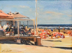 Beach Tent on Summer Day, Hans Versfelt, 21st Century Contemporary Painting