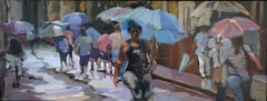 Umbrella's 21st Century Contemporary Painting of Cuba by Mitzy Renooy