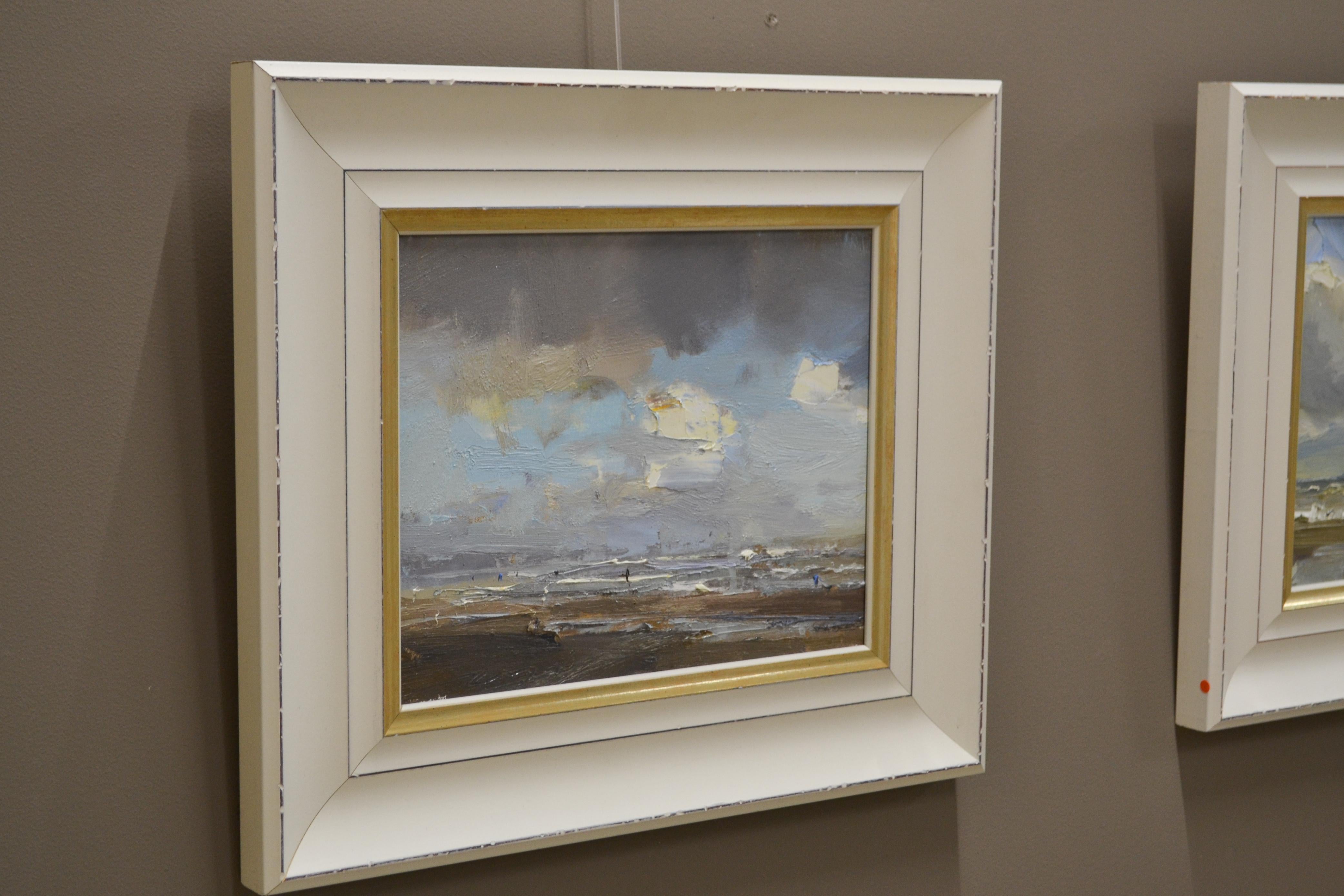 Seascape Fascinating Creamy White Clouds, Roos Schuring, 21st Century  2
