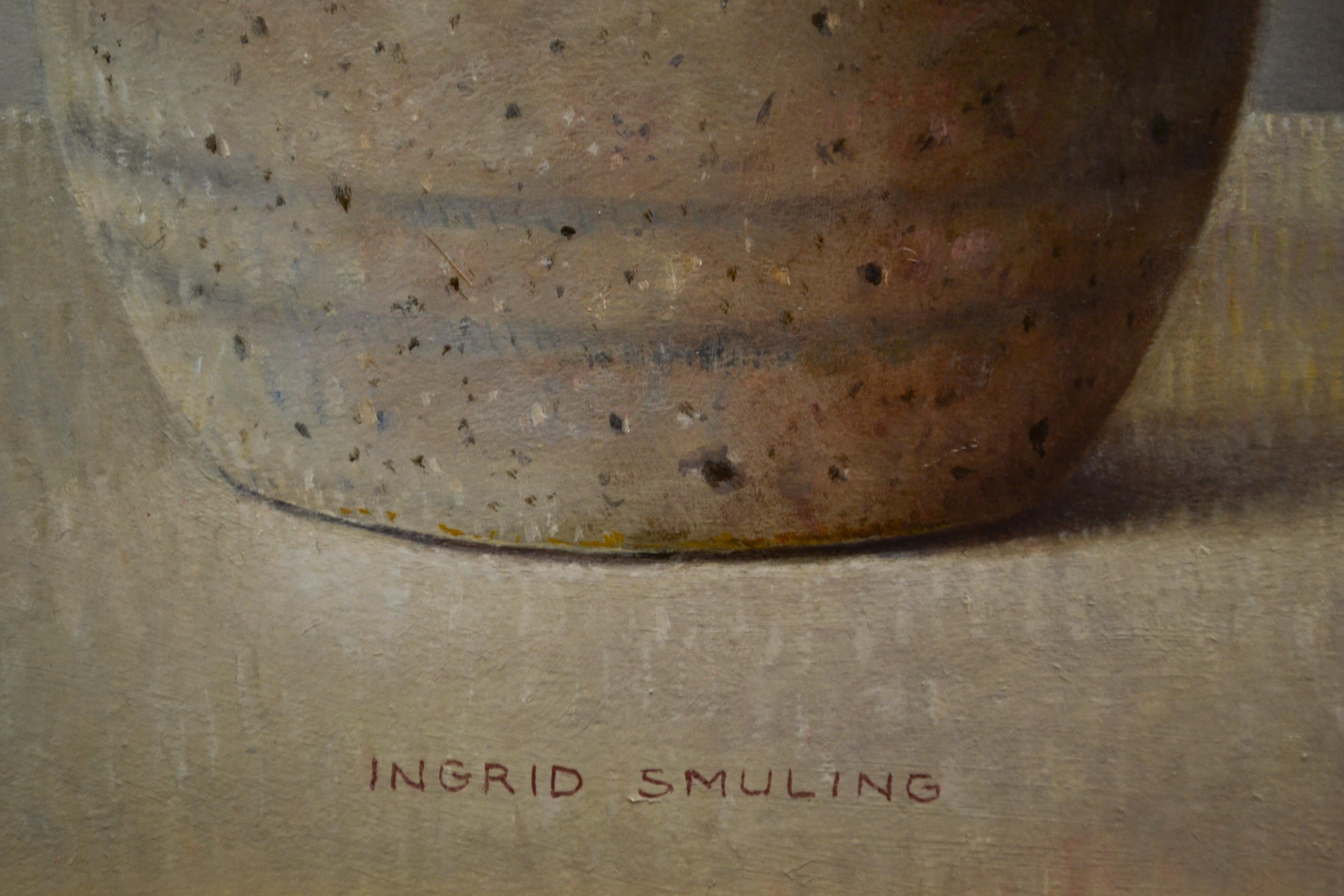 Iris in Old Ginger Jar, Ingrid Smuling, 21st Century Contemporary Painting 3