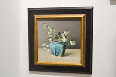Snowberries in Green Ginger Jar, Ingrid Smuling, 21st Century Contemporary