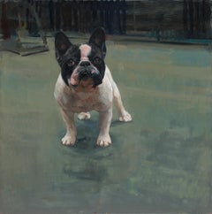 English Bull, 21st Century Contemporary Painting of a dog by Pieter Pander