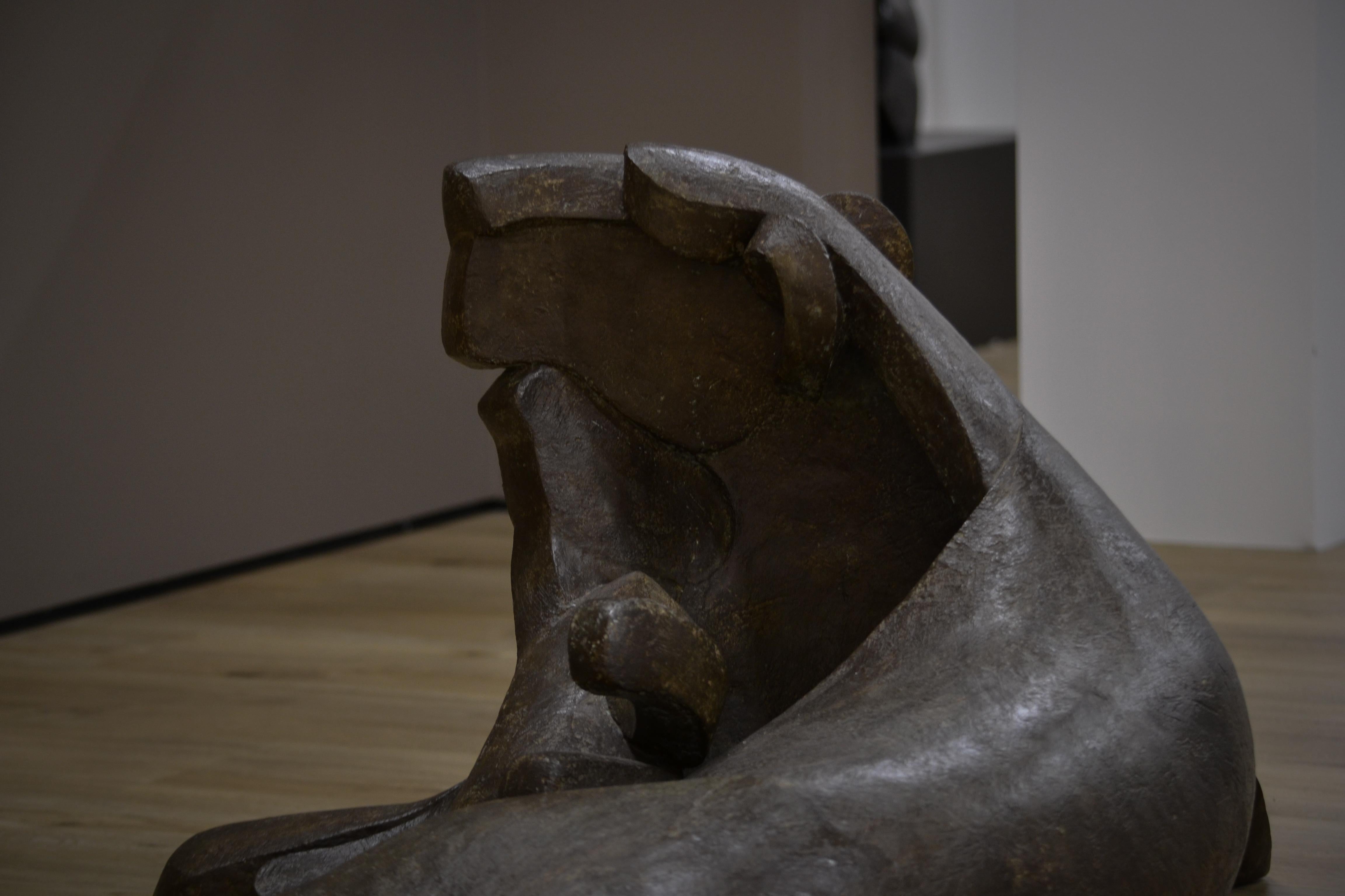 Lioness with Cub - Antoinette Briet, 21st Century Contemporary Sculpture 10