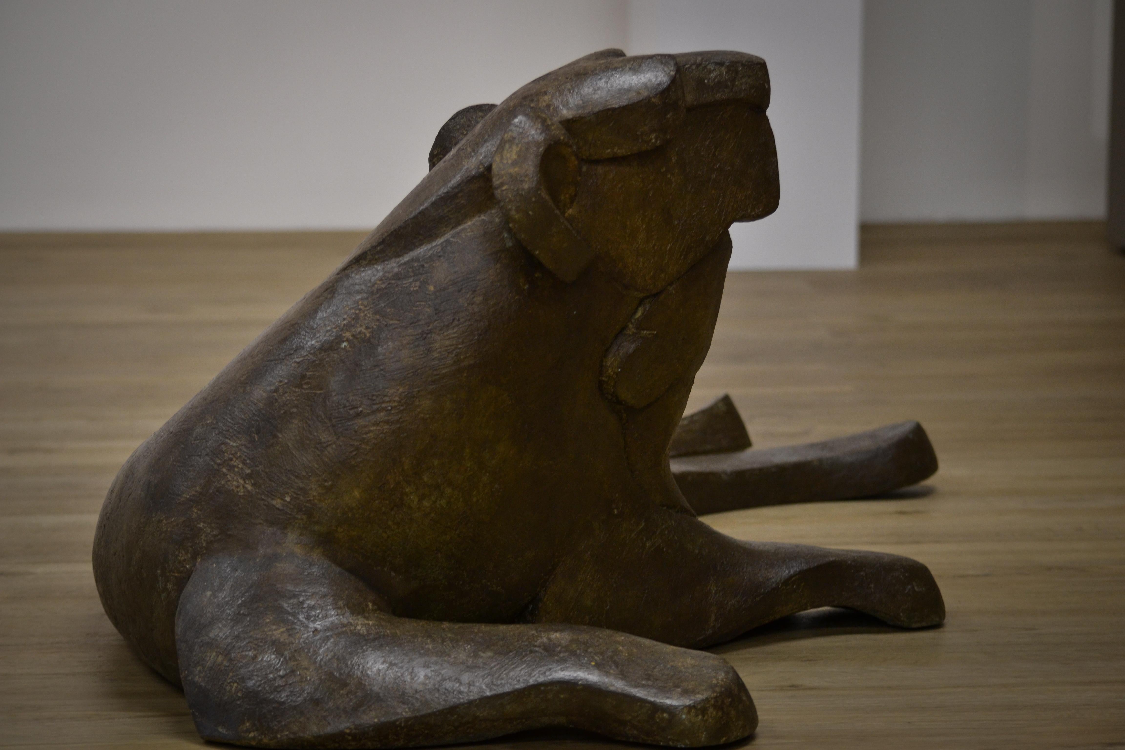 Lioness with Cub - Antoinette Briet, 21st Century Contemporary Sculpture 13