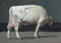Zeitgenössisches Gemälde einer niederländischen Kuh, Pieter Pander, Cow- 21. Jahrhundert