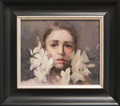 Frangipani I - Peinture à l'huile contemporaine du XXIe siècle, par Anne-Rixt Kuik