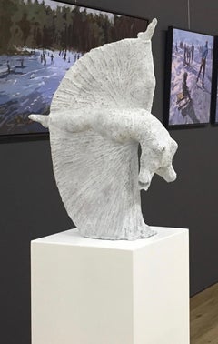 Salto- 21st Century Contemporary Bronze Sculpture of a woman by Eva Steiner 