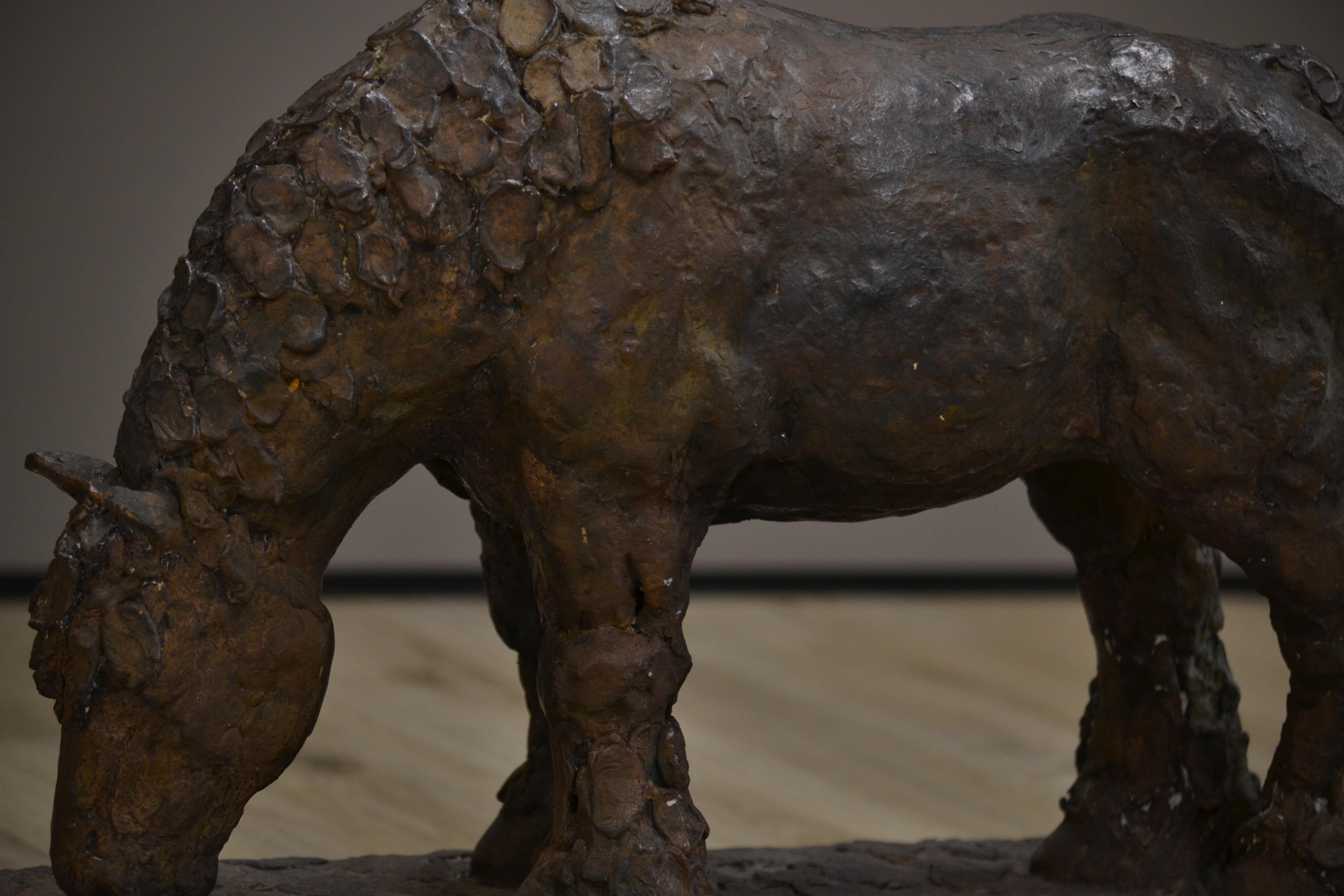 Belgian Horse- 21st Century Contemporary Bronze Animal Sculpture, Mieke Heitling 5