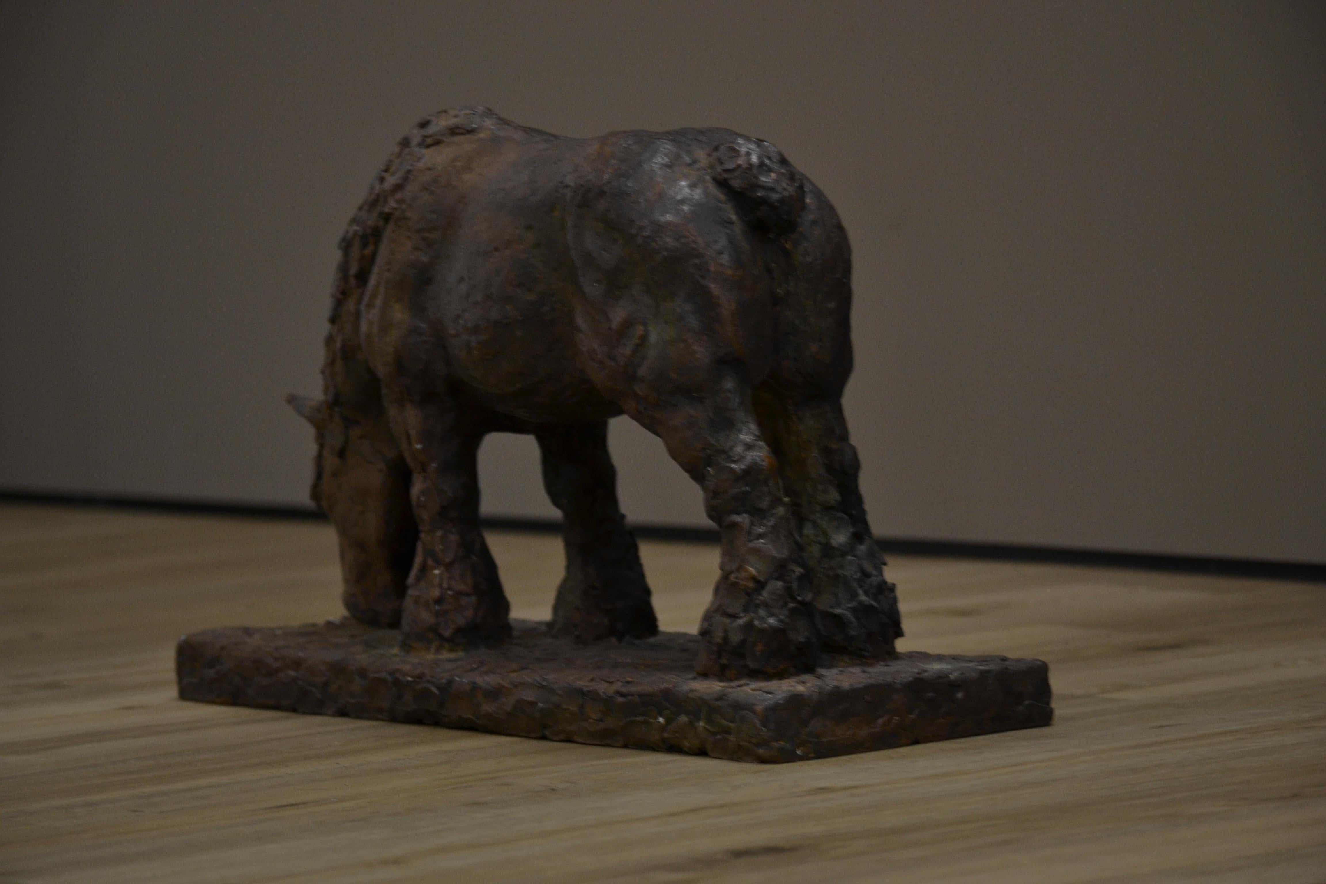 Belgian Horse- 21st Century Contemporary Bronze Animal Sculpture, Mieke Heitling 4