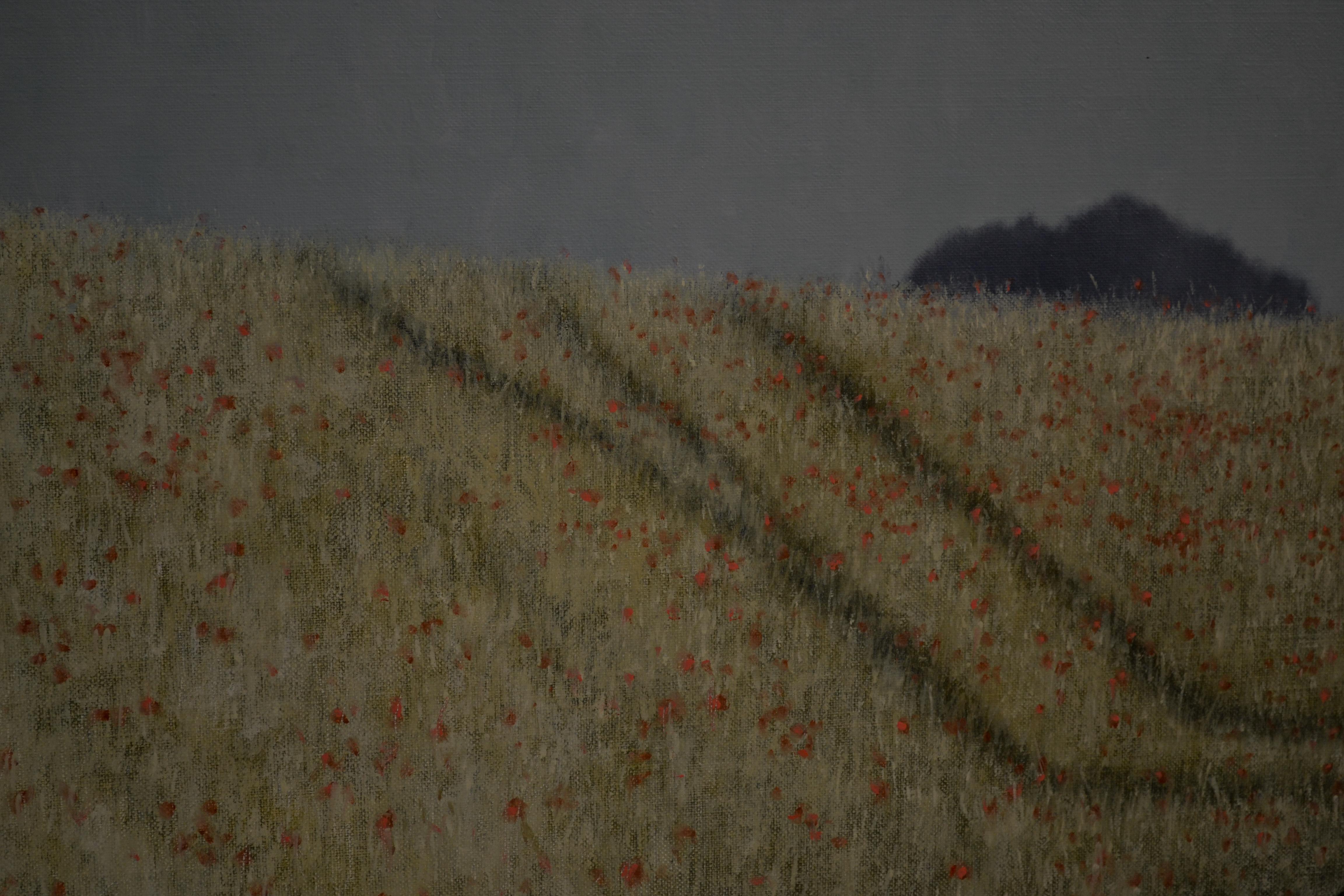 Apples in Poppy Field - Victor Muller, 21st Century Contemporary Oil Painting 3