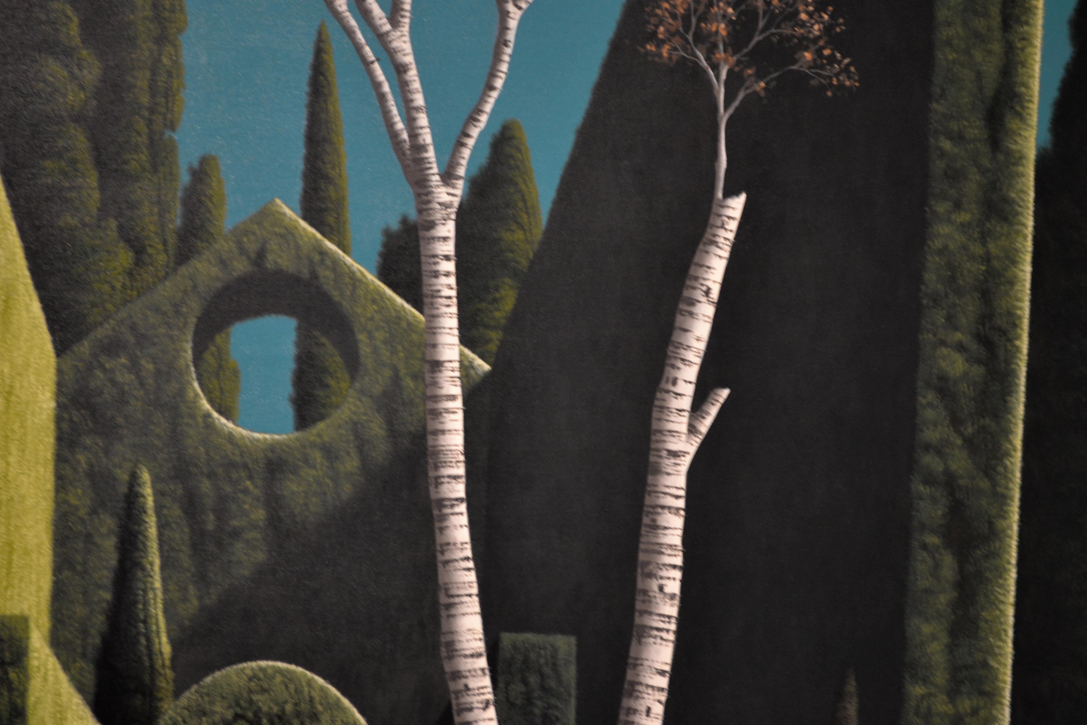 La sera - Victor Muller, pittura a olio contemporanea del 21° secolo 3