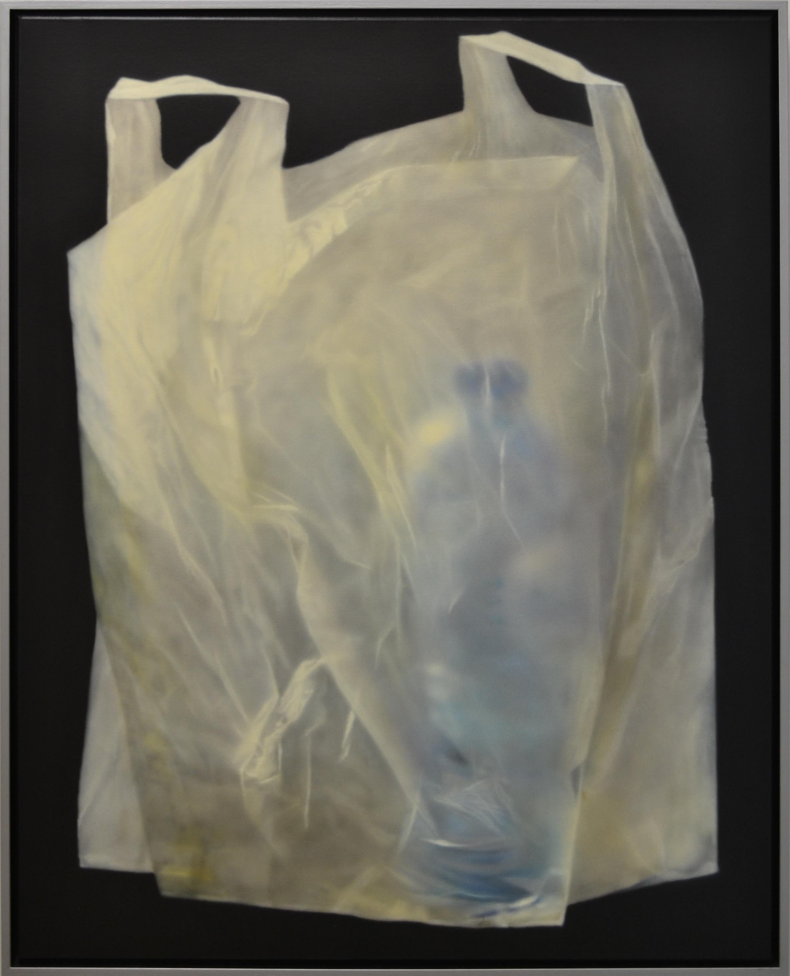 plastic bag painting