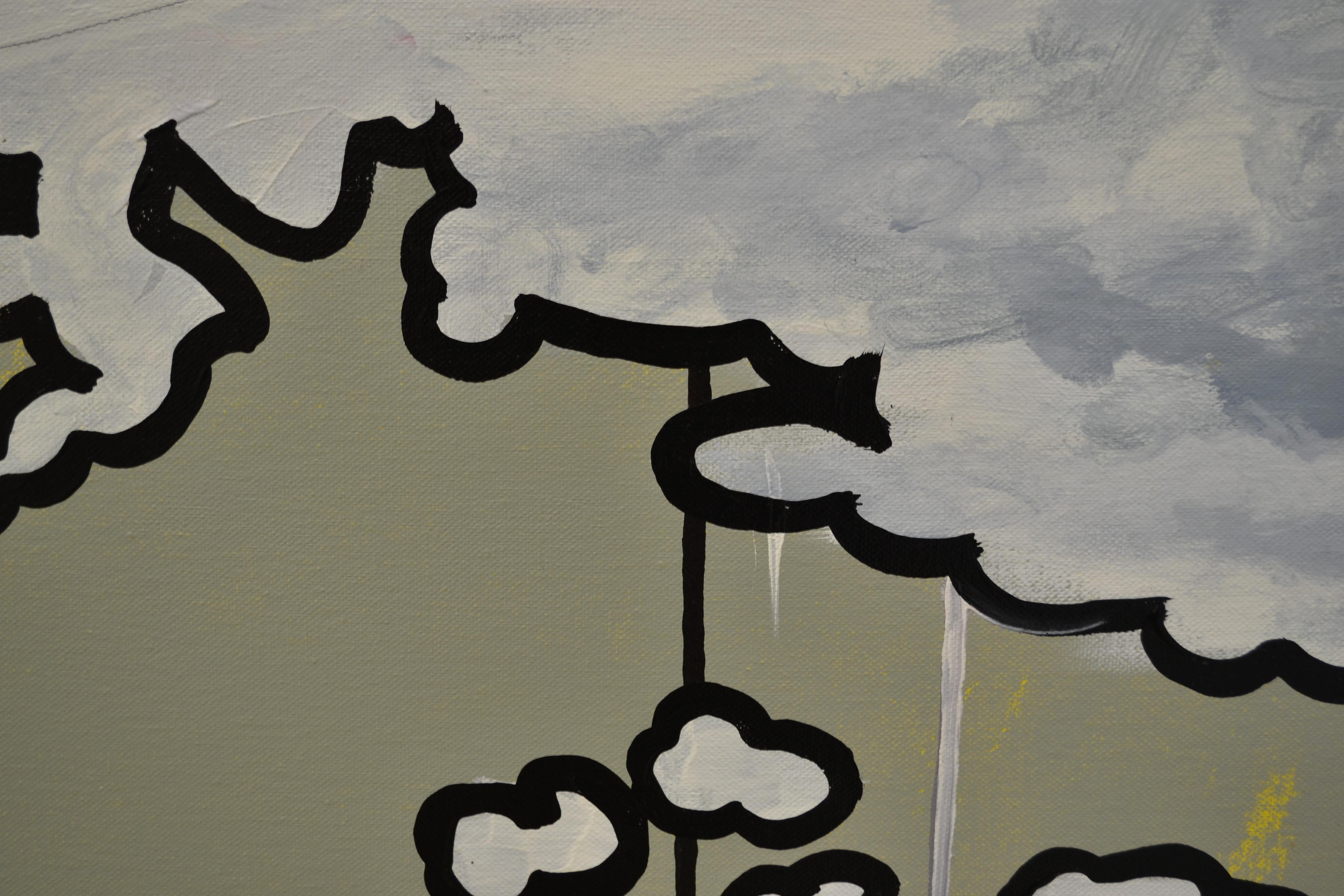 Este es tu texto - Pintura realista y cómica moderna contemporánea del siglo XXI en venta 2