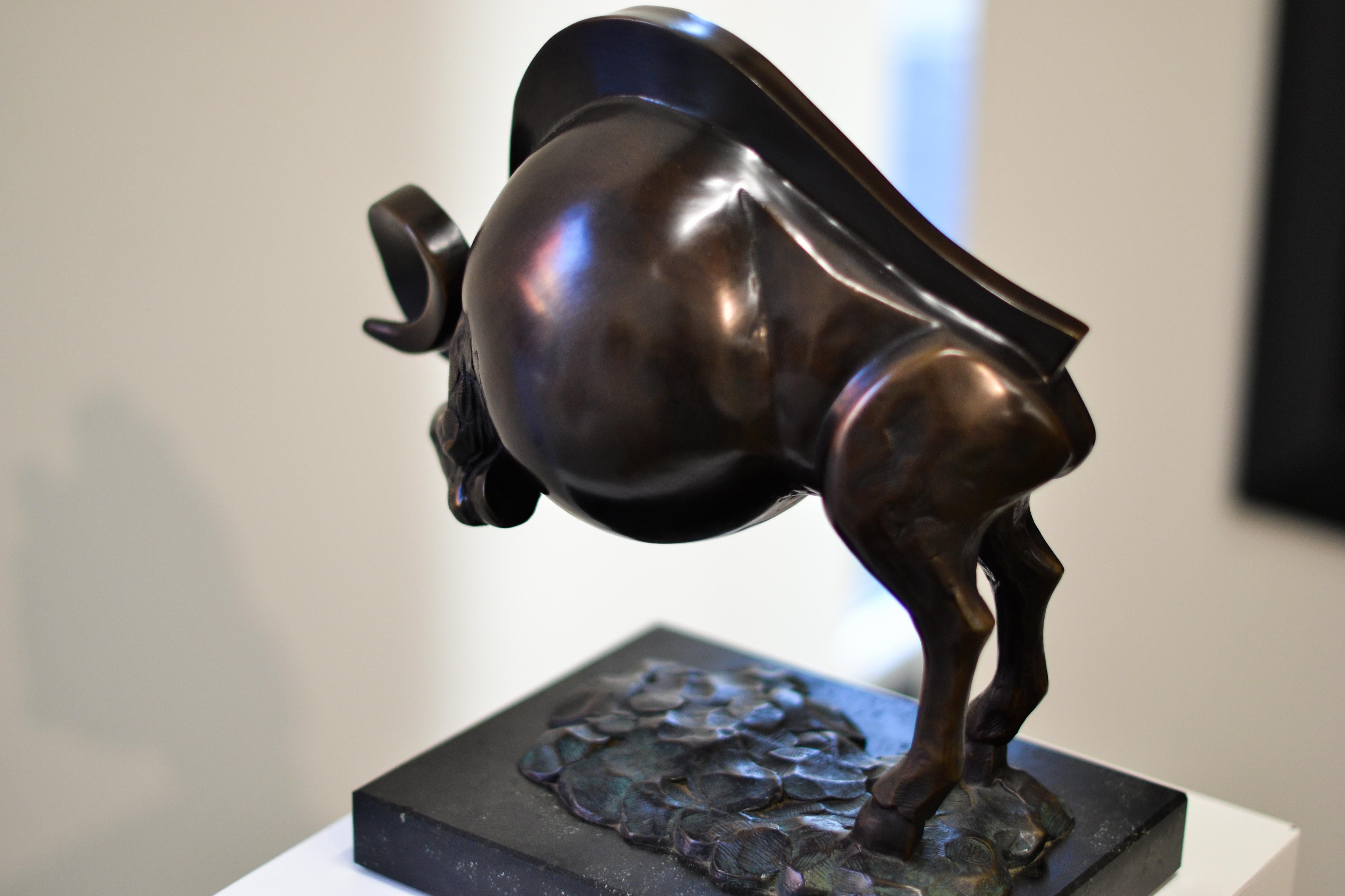 Ram - Frans Van Straaten, 21st Century Contemporary Bronze Animal Sculpture For Sale 4